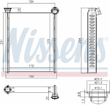 Siltummainis, Salona apsilde NISSENS 72987 6