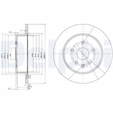 Bremžu diski DELPHI BG3907 1