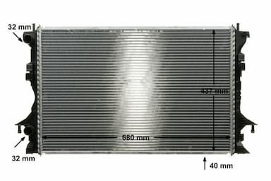 Radiators, Motora dzesēšanas sistēma MAHLE CR 462 000P 10