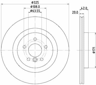 Bremžu diski HELLA 8DD 355 133-211 4