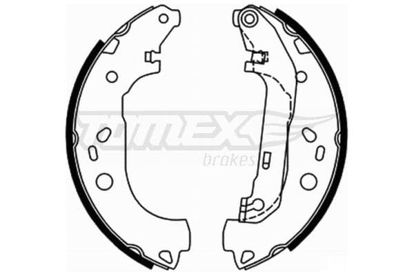 Bremžu loku komplekts TOMEX Brakes TX 21-87 1