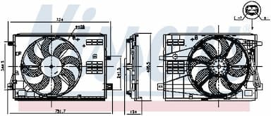 Ventilators, Motora dzesēšanas sistēma NISSENS 850007 7