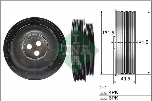 Piedziņas skriemelis, Kloķvārpsta Schaeffler INA 544 0166 10 1