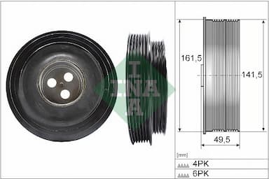 Piedziņas skriemelis, Kloķvārpsta Schaeffler INA 544 0166 10 1