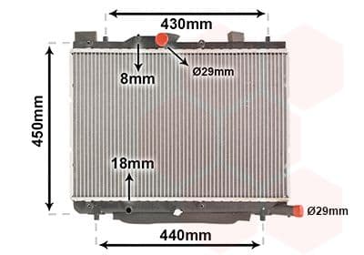 Radiators, Motora dzesēšanas sistēma VAN WEZEL 52002122 1