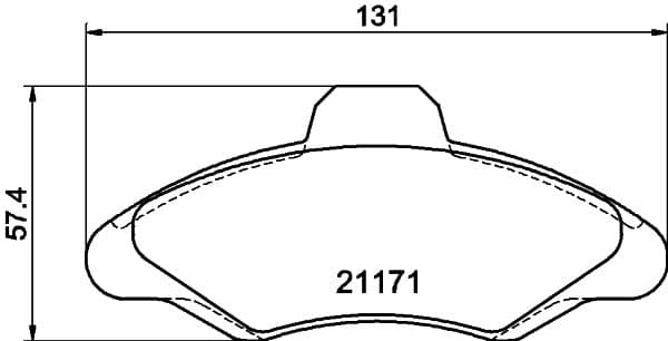 Bremžu uzliku kompl., Disku bremzes HELLA PAGID 8DB 355 019-041 1