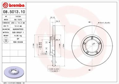 Bremžu diski BREMBO 08.5013.10 1