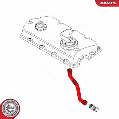 Šļūtene, Kartera ventilācija ESEN SKV 96SKV080 4