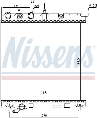 Radiators, Motora dzesēšanas sistēma NISSENS 636002 5