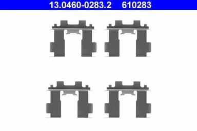 Piederumu komplekts, Disku bremžu uzlikas ATE 13.0460-0283.2 1