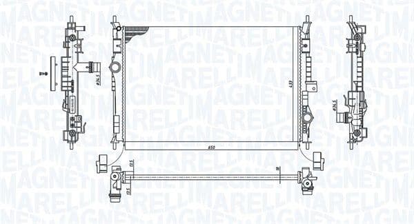 Radiators, Motora dzesēšanas sistēma MAGNETI MARELLI 350213199600 1