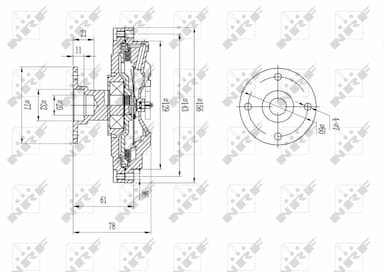 Sajūgs, Radiatora ventilators NRF 49573 5