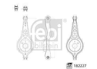 Neatkarīgās balstiekārtas svira, Riteņa piekare FEBI BILSTEIN 182227 1