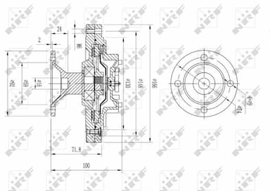 Sajūgs, Radiatora ventilators NRF 49612 2