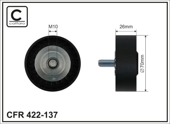 Parazīt-/Vadrullītis, Ķīļrievu siksna CAFFARO 422-137 1