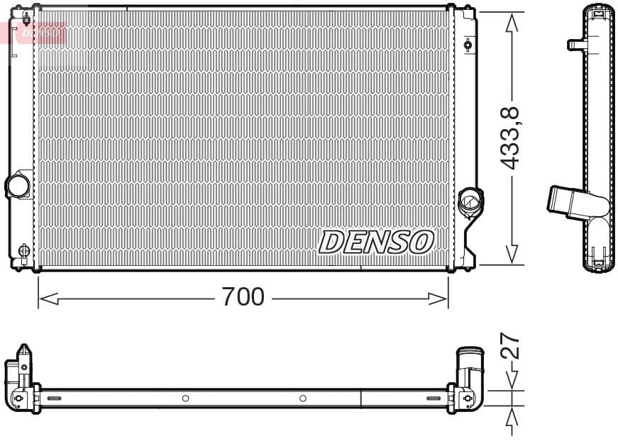 Radiators, Motora dzesēšanas sistēma DENSO DRM51019 1