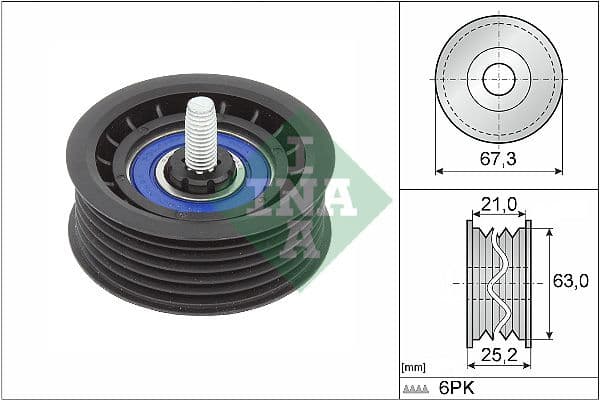 Parazīt-/Vadrullītis, Ķīļrievu siksna Schaeffler INA 532 0906 10 1