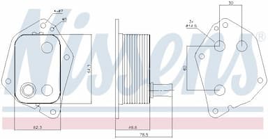 Eļļas radiators, Motoreļļa NISSENS 90721 7