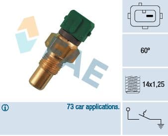 Termoslēdzis, Dzesēšanas škidruma brīdinājuma spuldze FAE 35610 1