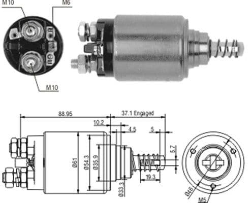 Ievilcējrelejs, Starteris MAGNETI MARELLI 940113050186 1