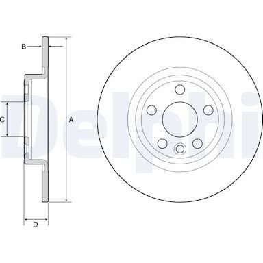 Bremžu diski DELPHI BG4930C 1