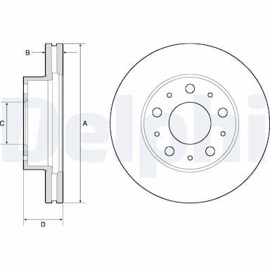 Bremžu diski DELPHI BG9180C 1