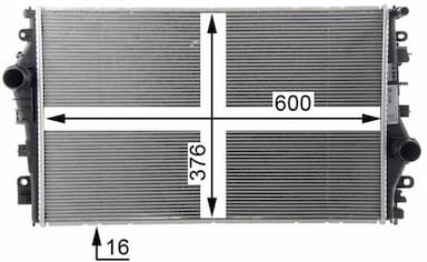 Radiators, Motora dzesēšanas sistēma MAHLE CR 1658 000P 12