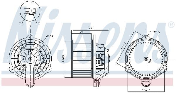 Salona ventilators NISSENS 87568 1