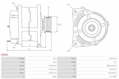 Ģenerators AS-PL A9005 5