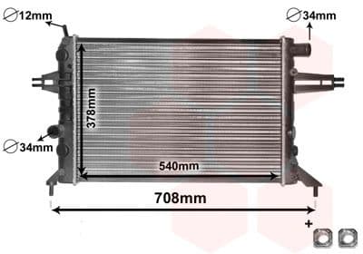 Radiators, Motora dzesēšanas sistēma VAN WEZEL 37002272 1