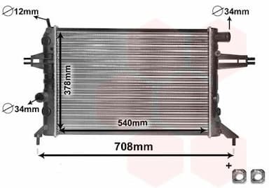 Radiators, Motora dzesēšanas sistēma VAN WEZEL 37002272 1