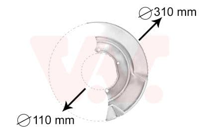 Dubļu sargs, Bremžu disks VAN WEZEL 5874371 1