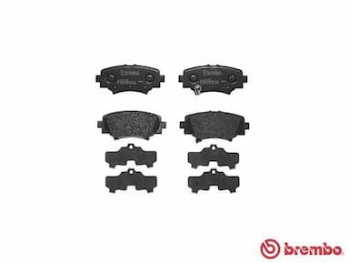 Bremžu uzliku kompl., Disku bremzes BREMBO P 49 049 2