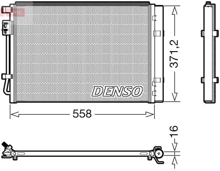 Kondensators, Gaisa kond. sistēma DENSO DCN41015 1