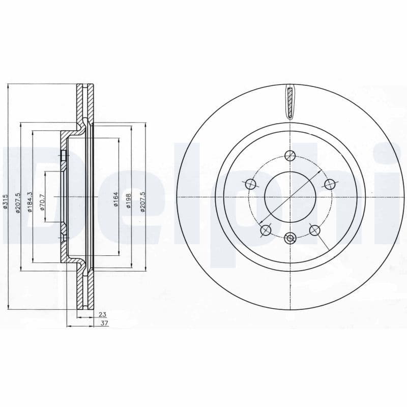 Bremžu diski DELPHI BG4388C 1