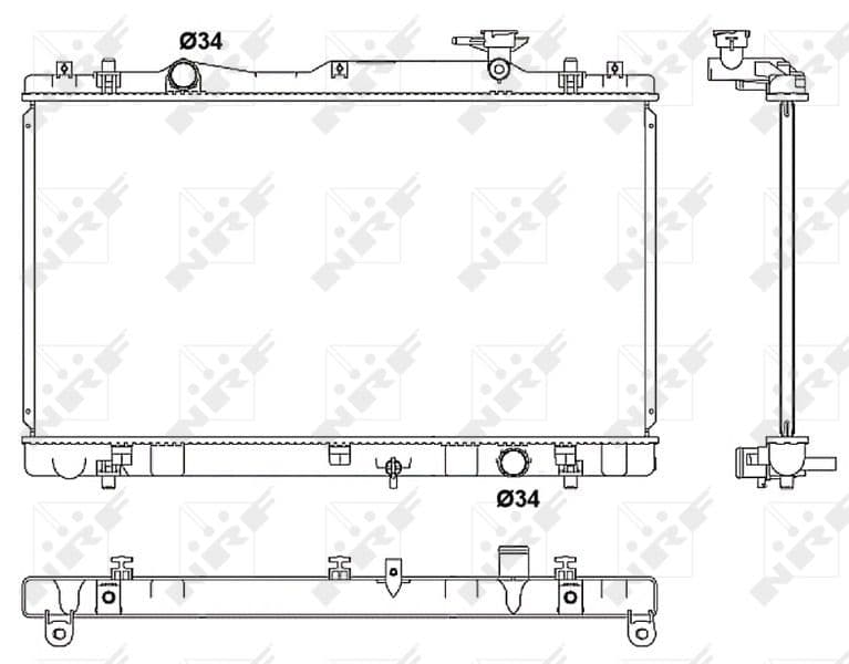 Radiators, Motora dzesēšanas sistēma NRF 53062 1