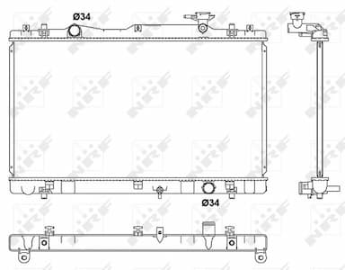 Radiators, Motora dzesēšanas sistēma NRF 53062 1