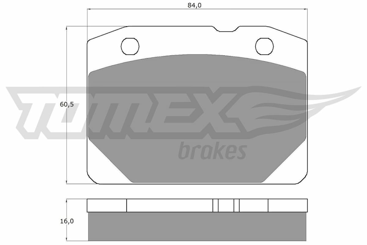 Bremžu uzliku kompl., Disku bremzes TOMEX Brakes TX 10-31 1