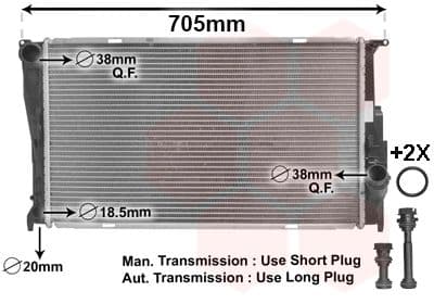 Radiators, Motora dzesēšanas sistēma VAN WEZEL 06002293 1