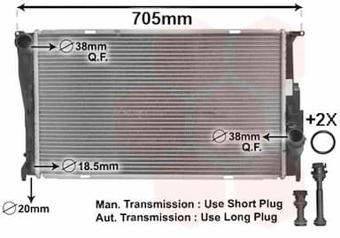 Radiators, Motora dzesēšanas sistēma VAN WEZEL 06002293 1