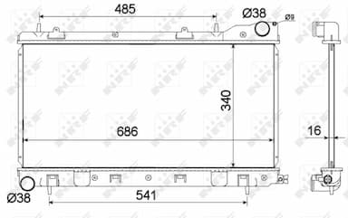 Radiators, Motora dzesēšanas sistēma NRF 53595 1