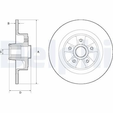 Bremžu diski DELPHI BG9136RS 1