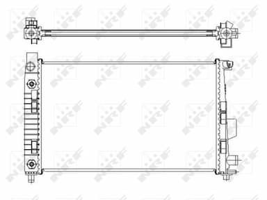 Radiators, Motora dzesēšanas sistēma NRF 50446 4