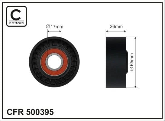 Spriegotājrullītis, Ķīļrievu siksna CAFFARO 500395 1