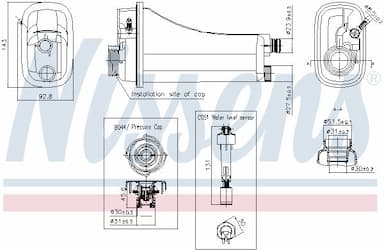 Kompensācijas tvertne, Dzesēšanas šķidrums NISSENS 996290 6