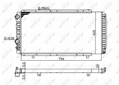 Radiators, Motora dzesēšanas sistēma NRF 52062A 4