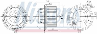 Salona ventilators NISSENS 87077 5