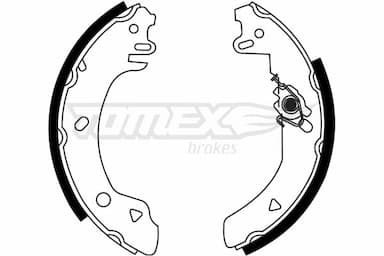 Bremžu loku komplekts TOMEX Brakes TX 23-22 1