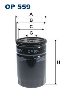 Eļļas filtrs FILTRON OP 559 1