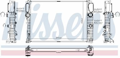 Radiators, Motora dzesēšanas sistēma NISSENS 62796A 6